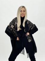 Eșarfă cu flori brodate - imagine 9