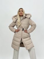 Jachetă din fâș cu ștrasuri și curea - imagine 3