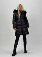 Jachetă 3/4 din fâș cu blană - imagine 25