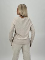 Pulover tricotat cu model romb - imagine 4