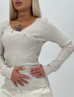 Pulover rigat accesorizat - imagine 11