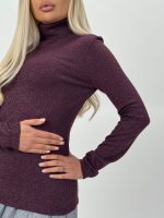 Pulover helancă cu lurex - imagine 19