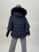 Jachetă din fâș cu mâneci din tricot - imagine 21