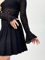 Bluză din dantelă cu mâneci clopot - imagine 5