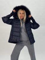 Jachetă din fâș cu mâneci din tricot - imagine 19