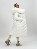 Jachetă lungă cu fermoar pe diagonală - imagine 13