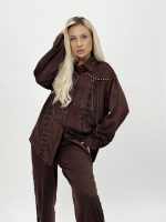 Set pantalon și cămașă cu șnur - imagine 4