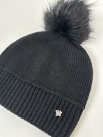 Căciulă cu ștrasuri și ciucure din blană naturală - imagine 5