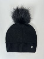 Căciulă cu ștrasuri și ciucure din blană naturală - imagine 4