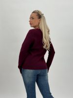 Pulover din lână la baza gâtului - imagine 9