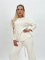 Set din tricot pulover și pantalon cu lurex - imagine 2