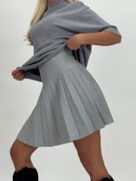 Fustă plisată cu lurex - imagine 3