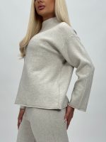 Set din tricot pulover maletă și pantalon - imagine 7