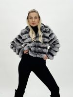 Jachetă scurtă din blană - imagine 8