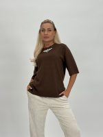 Pulover din tricot cu mânecă scurtă accesorizat - imagine 14