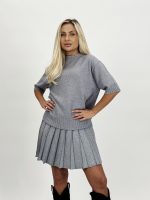 Pulover mânecă scurtă cu lurex - imagine 12