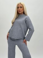 Set din tricot pulover maletă și pantalon - imagine 13