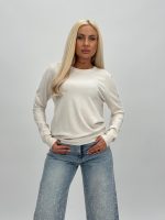 Pulover din tricot cu ștrasuri - imagine 2