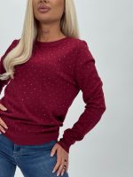 Pulover din tricot cu ștrasuri - imagine 19