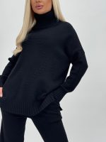 Set din tricot helancă și pantalon - imagine 38