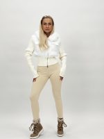 Jachetă din tricot cu fâș și blană - imagine 2