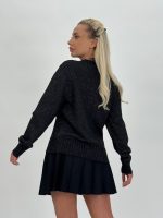 Pulover tricotat cu lurex - imagine 24