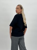 Pulover din tricot cu mânecă scurtă accesorizat - imagine 21