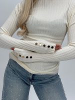 Pulover maletă cu butoni - imagine 7