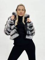 Jachetă scurtă din blană - imagine 6