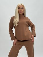 Set din tricot pulover maletă și pantalon - imagine 27