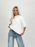 Pulover mânecă scurtă cu lurex - imagine 5