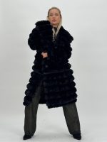 Jachetă oversized din blană 2în1