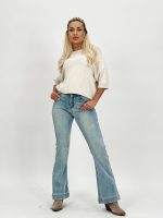 Jeans | Blug evazat plușat