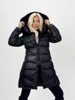 Jachetă 3/4 din fâș cu blană