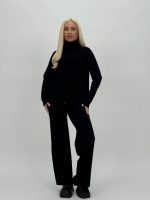 Set din tricot helancă basic și pantalon - imagine 24