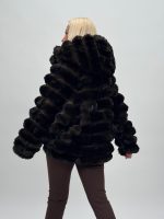 Jachetă oversized din blană - imagine 6