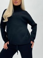 Set din tricot helancă basic și pantalon - imagine 30