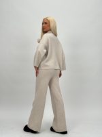 Set din tricot pulover și pantalon cu broșă - imagine 9