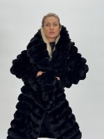 Jachetă oversized din blană 2în1 - imagine 4