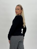 Pulover din tricot cu model torsade și perle - imagine 29