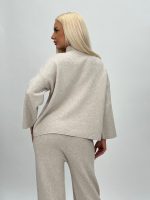 Set din tricot pulover și pantalon cu broșă - imagine 10