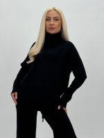 Set din tricot helancă basic și pantalon - imagine 29