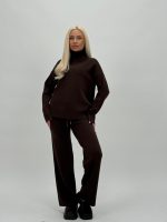 Set din tricot helancă basic și pantalon - imagine 16