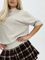 Pulover mânecă scurtă cu lurex - imagine 3