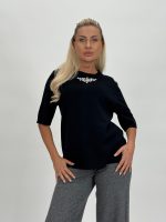 Pulover din tricot cu mânecă scurtă accesorizat - imagine 19