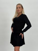 Pulover cardigan cu lurex - imagine 23