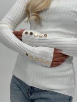 Pulover maletă cu butoni - imagine 12