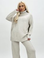 Set din tricot helancă și pantalon - imagine 7