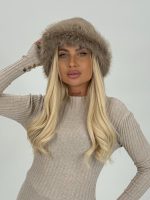 Pălărie din blană artificială - imagine 2