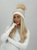 Căciulă cu ciucure din blană naturală - imagine 2